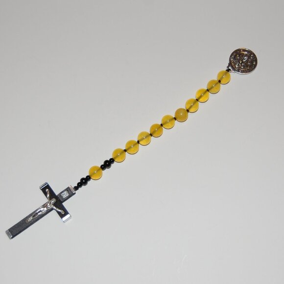 Pocket Rosary,Stone Beads,Gift Rosary,Small Rosary,Prayer Rosary,Knotted Rosary - Picture 3 of 3